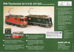 Catalogue EURO-MODELL MODEL RAIL AG 1997 3 Infoblatt  0 0m 1:45 Brochure - Deutsch