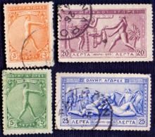 GREECE - OLYMPIC  LOT - Used - 1906 - Oblitérés