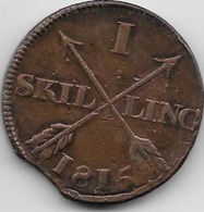 Suède - 1 Skilling 1815 - Svezia