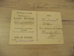 Sur CPA Carcassonne Pub Louis Boyer Toulouse Exportation Cuirs Un Pli - Publicité