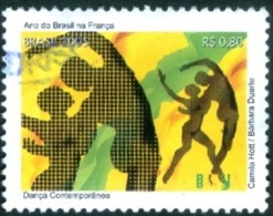 BRAZIL #3421  - YEAR IN FRANCE: CONTEMPORARY  DANCE  - DANCERS - USED  2005 - Usados
