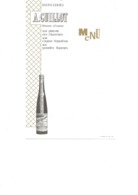 LOT DE 10 MENUS DISTILLERIES A. GUILLOT  A BLANZAC - Menus