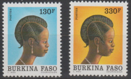 Burkina Faso 1993 Mi. 1280 - 1281 Coiffure Traditionnelle Frisur Traditionnal Hairstyle - Burkina Faso (1984-...)