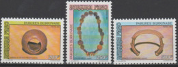 Burkina Faso 1993 Mi. 1295 - 1297 Parures Burkinabé Jewelry Jewels Schmuck - Burkina Faso (1984-...)