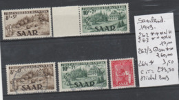 TIMBRES D ALLEMAGNE NEUF**MNH/ ° / * / (SAARLAND) 1949- NR VOIR SUR PAPIER AVEC TIMBRES COTE   273.50   € - Andere & Zonder Classificatie