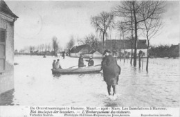 BELGIQUE - Inondations à HAMME - Mars 1906 - L'embarquement Des Visiteurs - Hamme