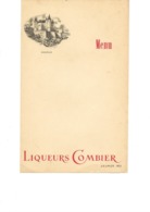 LOT DE 4 MENUS  - LIQUEURS COMBIER - SAUMUR - Menu