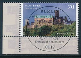GERMANY Mi. Nr. 3310 Europa: Burgen Und Schlösser - Wartburg, Eisenach - ESST Berlin - Eckrand Unten Links - Used - Usati