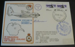 1974 _ OPERATION ICUBE 10 _ 40 ° SQUADRON ROYAL NEW ZEALAND  AIR FORCE. - WANDA STATION / MISSIONE - Luftpost