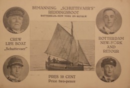 Bemanning Schuttevaer Reddingsboot Rotterdam - New York - Crew Life Boat 19?? ZELDZAAM - RARE - Sonstige & Ohne Zuordnung