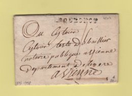 Le Quesnoy - Nord - 1798 - Courrier Pour Vienne Dans L Isere - 1701-1800: Précurseurs XVIII