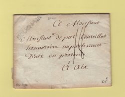 Bouchain - Nord - 1782 - Courrier Pour Aix En Provence - 1701-1800: Precursori XVIII