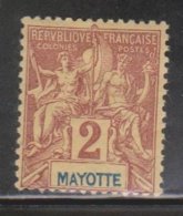 MAYOTTE Scott # 2 MH - Unused Stamps