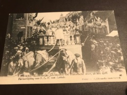 Lebbeke - Luisterrijke Jubelfeesten Stoet 28 Mei 1908 - Photo Climan-Ruyssers Verheerlijking Van OLV - Lebbeke