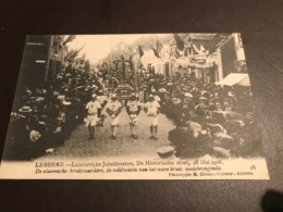 Lebbeke - Luisterrijke Jubelfeesten Stoet 28 Mei 1908 - Photo Climan-Ruyssers - Vlaamsche Kruisvaarders - Lebbeke