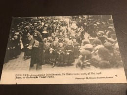 Lebbeke - Luisterrijke Jubelfeesten Stoet 28 Mei 1908 - Photo Climan-Ruyssers - Jezus Goddelijke Kindervriend - Lebbeke