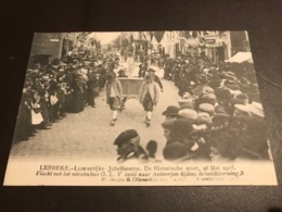 Lebbeke - Luisterrijke Jubelfeesten Stoet 28 Mei 1908 - Photo Climan-Ruyssers - Vlucht Mariabeeld Tijdens  Beeldenstorm - Lebbeke