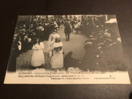 Lebbeke - Luisterrijke Jubelfeesten Stoet 28 Mei 1908 - Photo Climan-Ruyssers - Burgondische Edellieden - Lebbeke