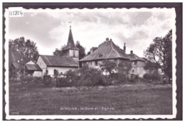 DISTRICT DE NYON - GINGINS - EGLISE ET CURE - TB - Gingins