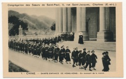 CPSM - CHINE - Sainte Enfance De Hong-Kong : En Revenant De La Messe - Congrégation Des Soeurs De Saint-Paul / Chartres - Chine (Hong Kong)