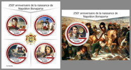 GUINEA REP. 2019 MNH Napoleon Bonaparte M/S+S/S - OFFICIAL ISSUE - DH1933 - Franz. Revolution