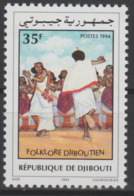 Djibouti Dschibuti 1994 Mi. 607 Folklore Djiboutien Dancing Danse Tanz - Gibuti (1977-...)