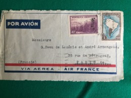 ARGENTINE DEVANT DE  LETTRE PAR AVION POUR PARIS - Lettres & Documents