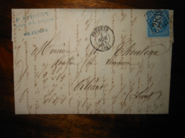 Lettre GC 2839 Pezenas Herault Avec Correspondance - 1849-1876: Classic Period