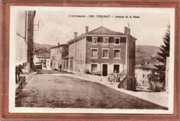 CPA - CUNLHAT (63) - Aspect De L'avenue De La Poste En 1935 - Cunlhat