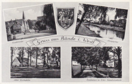 Bünde * Wappen, Elsebrücke, Elsedamm M. Kreis - Handelsschule, Kirchplatz, Mehrbild * Deutschland * AK744 - Bünde