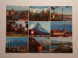 Schweiz Sehenswürdigkeiten Mehrbild  (gelaufen , 1997); H30 - Laufen-Uhwiesen 