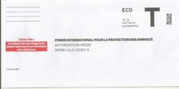 ENVELOPPE T ECO THEME PROTECTION DES ANIMAUX - Cartas/Sobre De Respuesta T