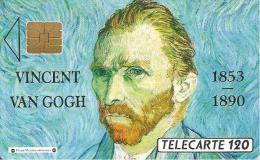 CARTE-PUBLIC-1990-120U-F114A-SO3-VAN GOGH-UTILISE-V°Lasers A 044916/Pe 3055-TBE - 1990