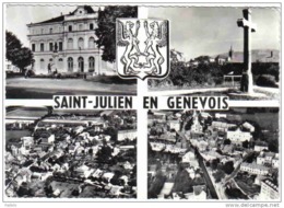 Carte Postale 74. Saint-julien-en-Genevois Blason Vue D'avion Très Beau Plan - Saint-Julien-en-Genevois
