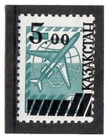 Kazakhstan 1992 .Ovpt 1v: "Kazakstan  5.00" On USSR   6k .  Michel # 16 - Kasachstan