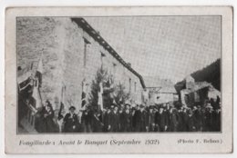 CPA 05 Président Camau Anciens Combattants Section Du Queyras Fongillarde Avant Le Banquet 1932 TOP Rare - Autres & Non Classés