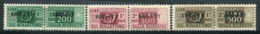 1949/53-TRIESTE-PACCHI P.  -  3 VAL.-M.N.H.-LUXE !! - Postpaketen/concessie