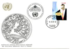 ONU Vienne 2019  - White Card Prague SBERATEL 6_7-9-2019 - Sprachen Der Welt - Cartes-maximum