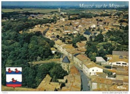 Carte Postale 79. Mauzé-sur-le-Mignon  Vue Aérienne Très Beau Plan - Mauze Sur Le Mignon