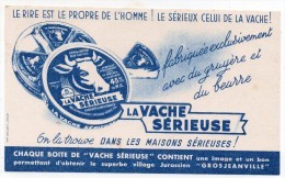 Buvard - La Vache Sérieuse - Grosjeanville - Produits Laitiers