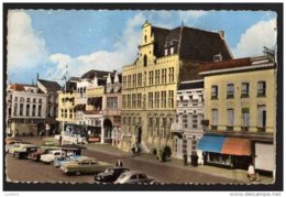 BERGEN OP ZOOM Markt Met Stadhuis Netherlands - Old Cars Voitures - 4 Stamps Timbre - Bergen Op Zoom