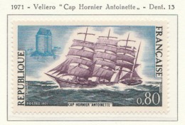 PIA - FRA - 1971 : Veliero "Cap Hornier Antoinette"  - (Yv 1674) - Schiffahrt