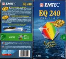 2 Cassettes VHS Neuves - EQ 240 EMTEC - Andere & Zonder Classificatie