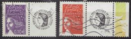 3688E 3688H Marianne Luquet 0.10 + TVP Rouge Personnalisée Cérès Oblitérés - Used Stamps