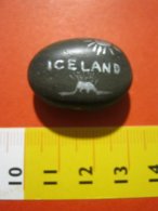 MED.1 MAGNETE MAGNET FRIGO - ICELAND ISLANDA SASSO VULCANICO DIPINTO - Magnets