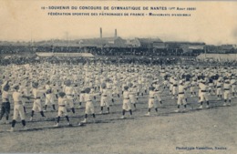 1909 FRANCIA - NANTES , T.P. NO CIRCULADA ,  CONCOURS DE GYMNASTIQUE , GIMNASIA , GYMNASTICS - Gimnasia