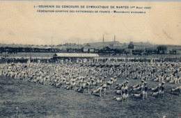 1909 FRANCIA - NANTES , T.P. NO CIRCULADA ,  CONCOURS DE GYMNASTIQUE , GIMNASIA , GYMNASTICS - Gimnasia