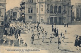 1909 FRANCIA - NANTES , T.P. NO CIRCULADA ,  CONCOURS DE GYMNASTIQUE , GIMNASIA , GYMNASTICS - Gymnastique