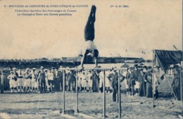 1909 FRANCIA - NANTES , T.P. NO CIRCULADA ,  CONCOURS DE GYMNASTIQUE , GIMNASIA , GYMNASTICS - Gymnastiek