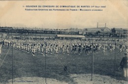 1909 FRANCIA - NANTES , T.P. NO CIRCULADA ,  CONCOURS DE GYMNASTIQUE , GIMNASIA , GYMNASTICS - Gymnastique